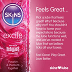 Skins Excite Tingling Water Based Lubricant 4.4 fl. oz.