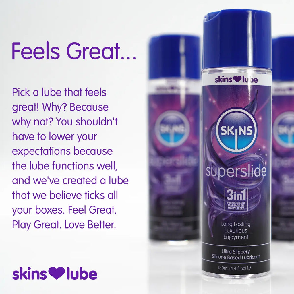 Skins Super Slide Silicone Based Lubricant 4.4 fl. oz.