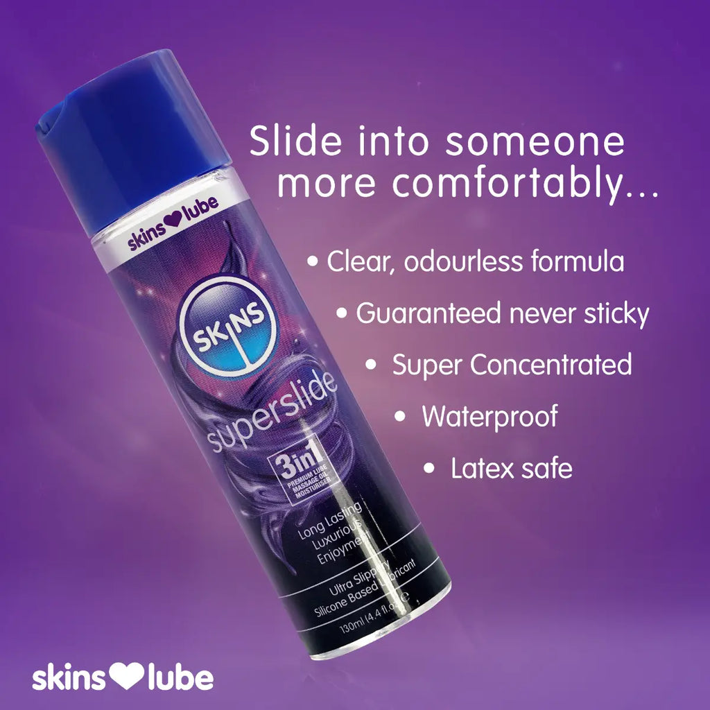 Skins Super Slide Silicone Based Lubricant 4.4 fl. oz.