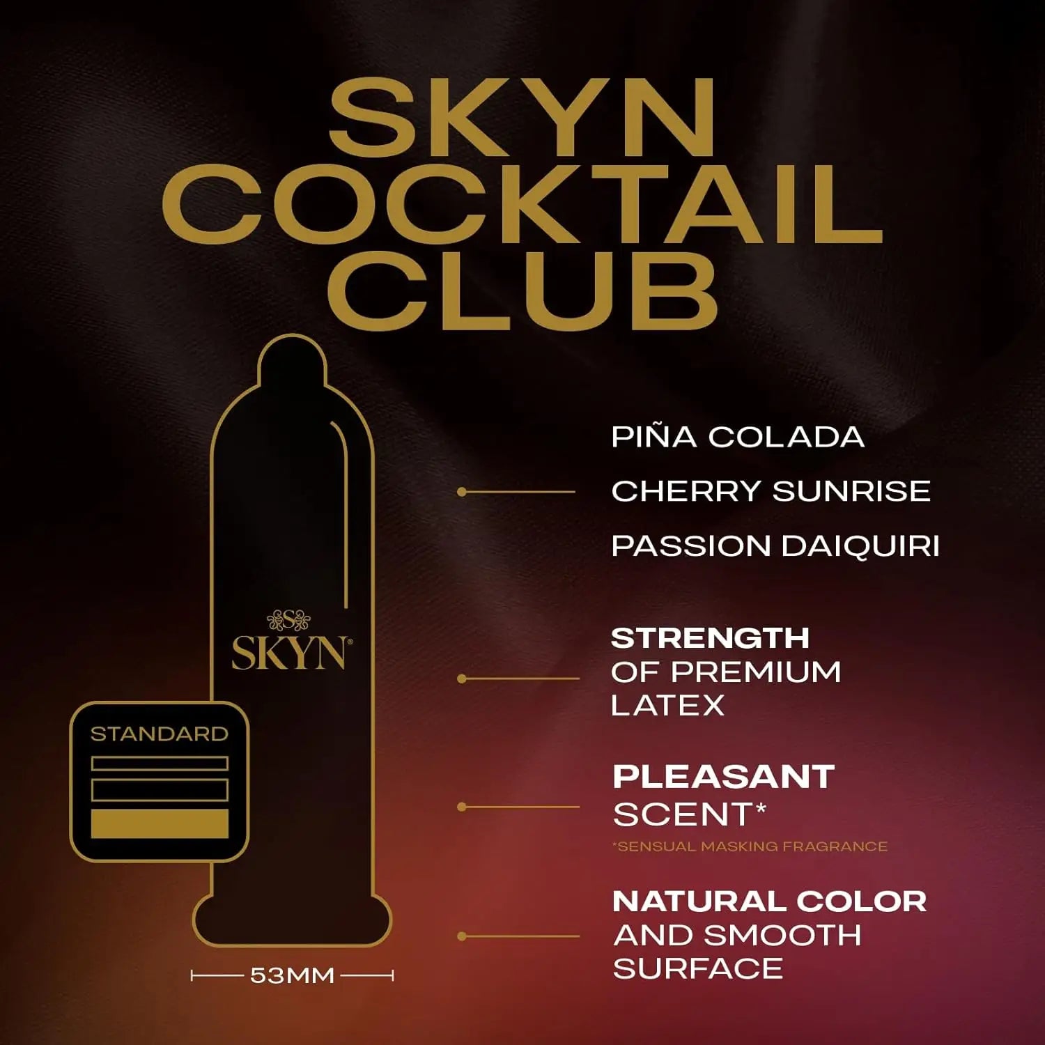 SKYN® Cocktail Club Flavored Non-Latex Condoms 10-Pack
