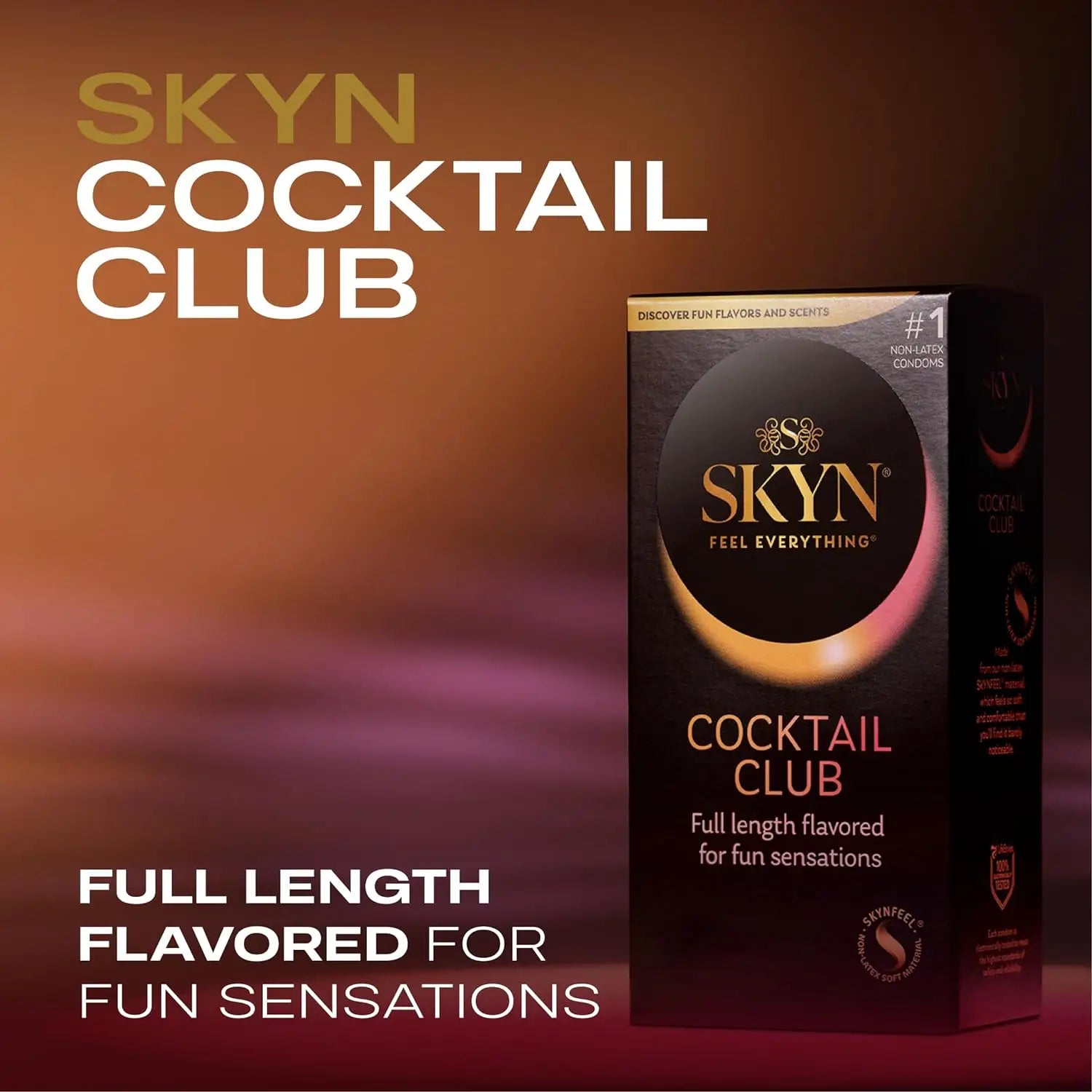 SKYN® Cocktail Club Flavored Non-Latex Condoms 10-Pack