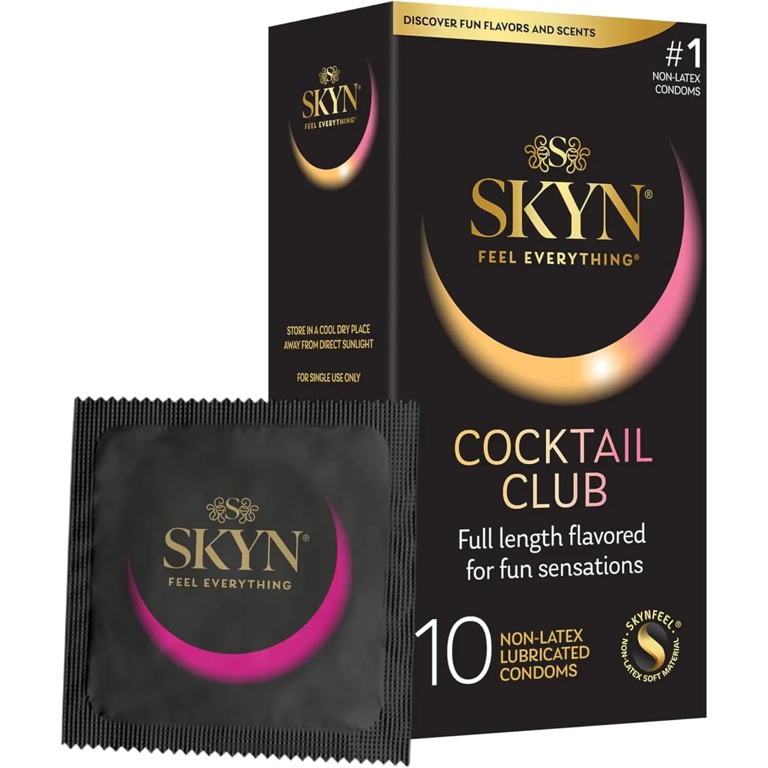 SKYN® Cocktail Club Flavored Non-Latex Condoms 10-Pack