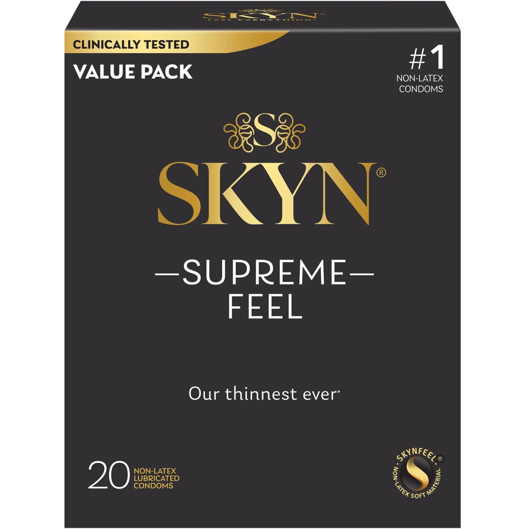 20-Pack SKYN® Supreme Feel Non-Latex Condoms