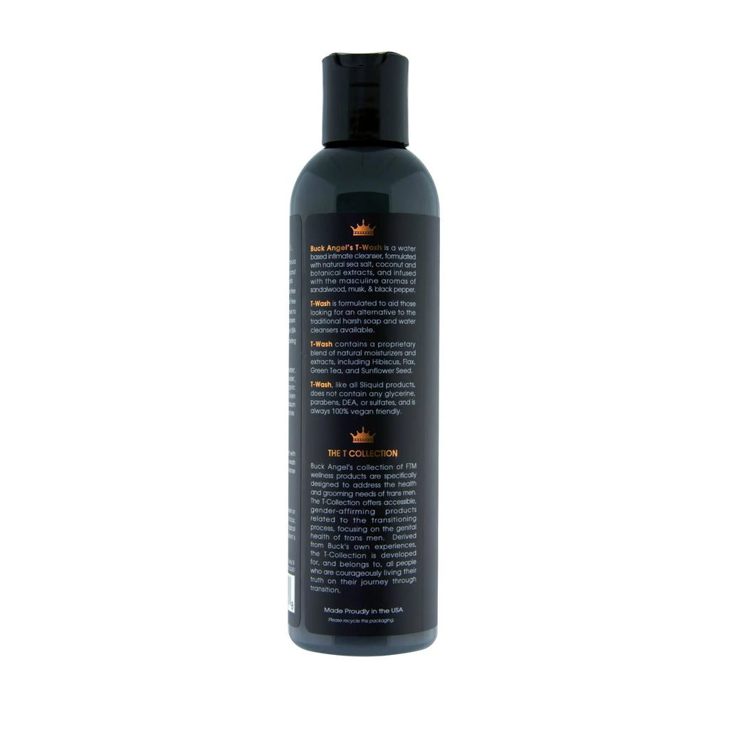 Sliquid® Buck Angel’s T-Wash | pH-Balanced Intimate Cleanser for Trans Men 8.5 fl. oz.