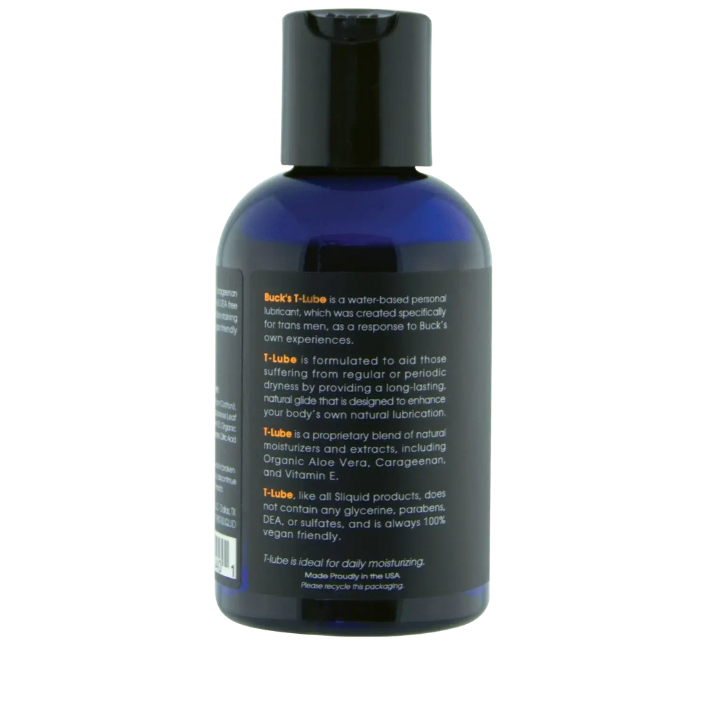 Sliquid® Sliquid Buck Angel’s T-Lube | Water-Based Personal Lubricant 4.2 fl. oz.
