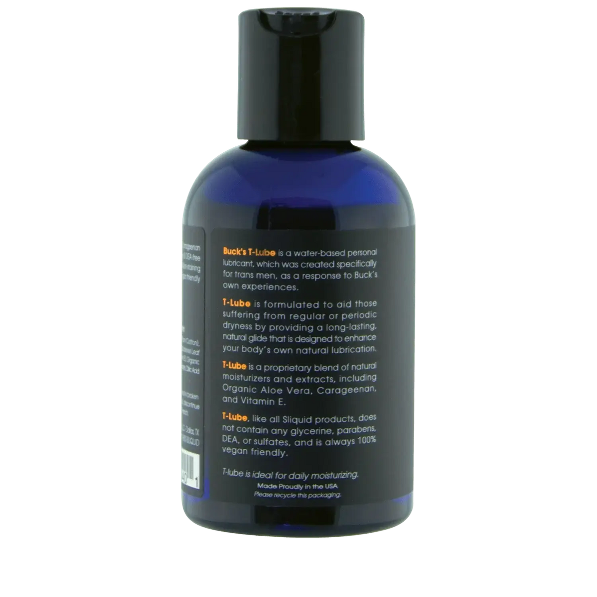 Sliquid® Sliquid Buck Angel’s T-Lube | Water-Based Personal Lubricant 4.2 fl. oz.