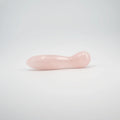 Solace Rose Quartz Wand / 7’’ Curved Double End Bulbous Tapered
