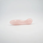 Solace Rose Quartz Wand / 7’’ Curved Double End Bulbous Tapered