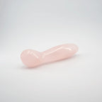 Solace Rose Quartz Wand / 7’’ Curved Double End Bulbous Tapered