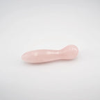 Solace Rose Quartz Wand / 7’’ Curved Double End Bulbous Tapered