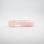 Solace Rose Quartz Wand / 7’’ Curved Double End Bulbous Tapered