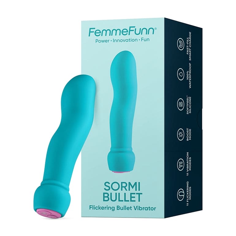 Femmefunn Sormi Flickering Bullet Vibrator Turquoise - Rolik®