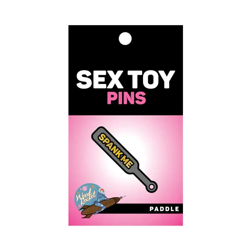 Spank Me Paddle Soft Enamel Pin