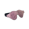 Spartacus™ Leather Blindfold w/ Snakeskin Print - Pink
