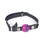 Spartacus™ Spartacus Silicone Ball Gag, Black & Purple Small