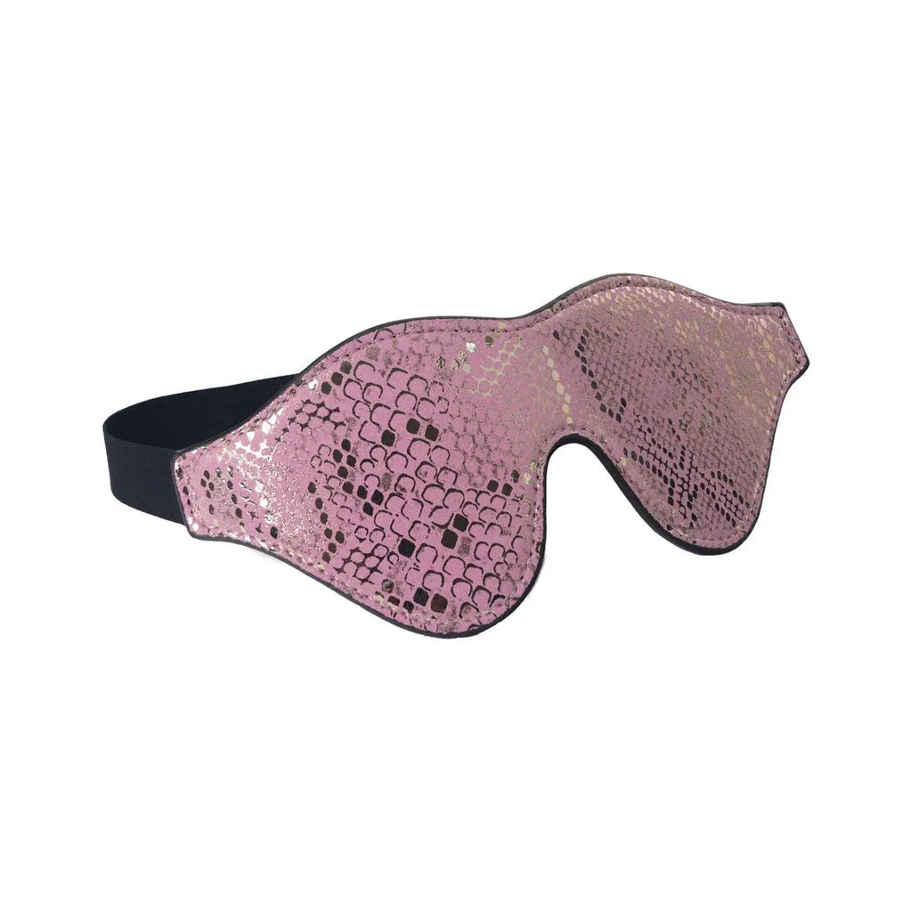 Spartacus™ Spartacus Snakeskin Leather Blindfold
