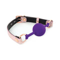 Spartacus™ Spartacus Snakeskin Print Silicone Ball Gag | Purple & Black