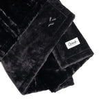 Splash Blanket Furlush Waterproof – Plush Velvet & Faux Rabbit Fur X-Small / Black