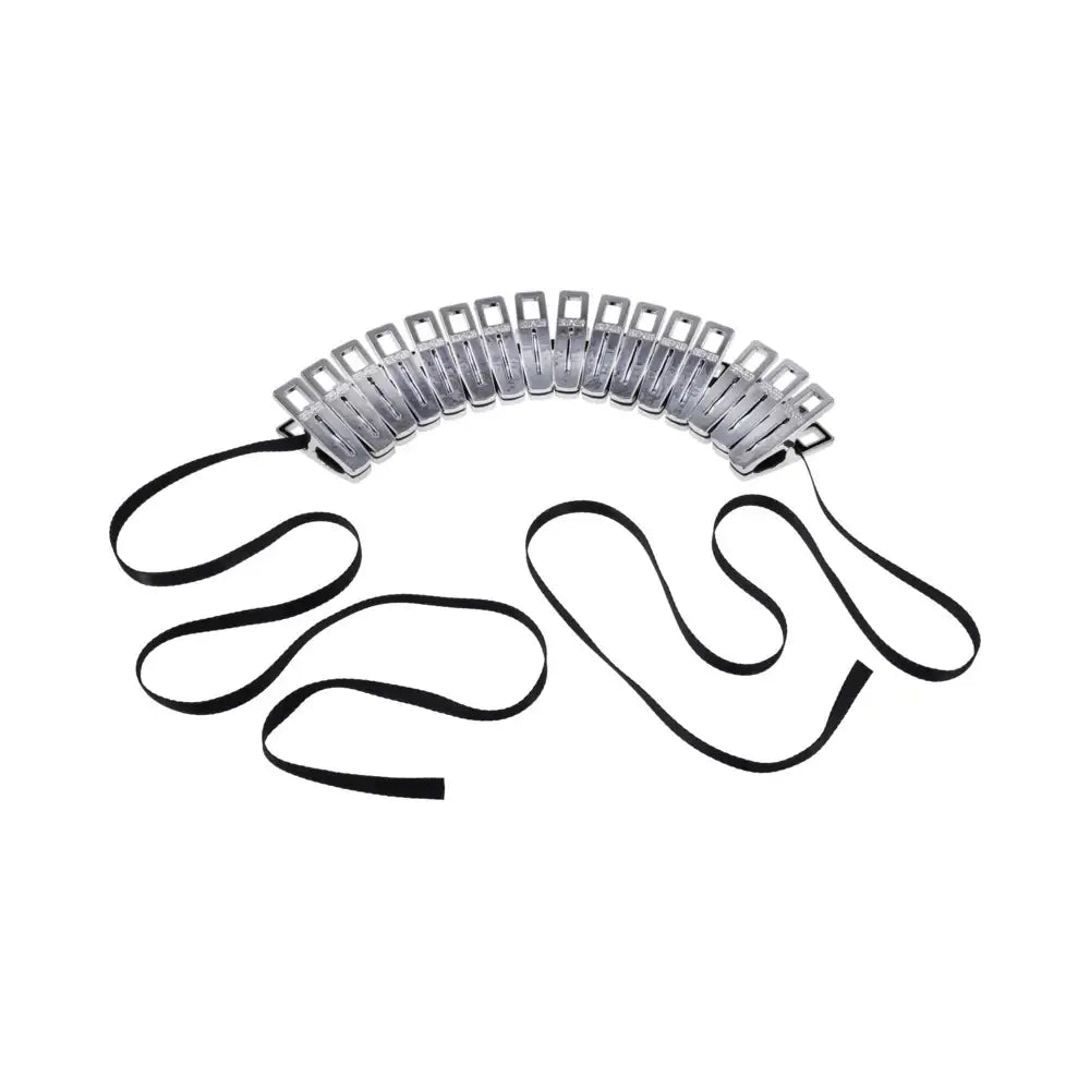 Sportsheets® Edge Body Zipper Clothes Pins – 16-Piece Sensation Set by Sportsheets