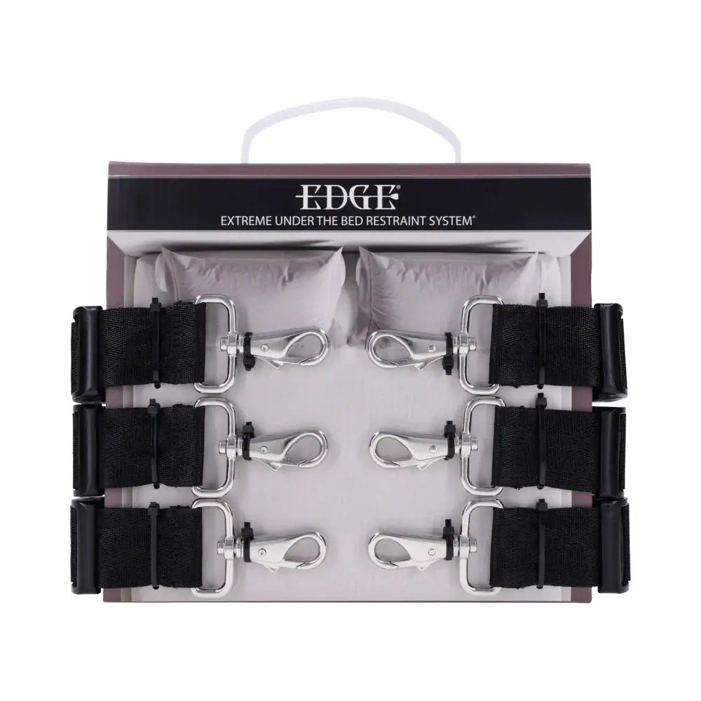 Sportsheets® Edge Extreme Under the Bed Restraint System – 6-Point Bondage Kit by Sportsheets