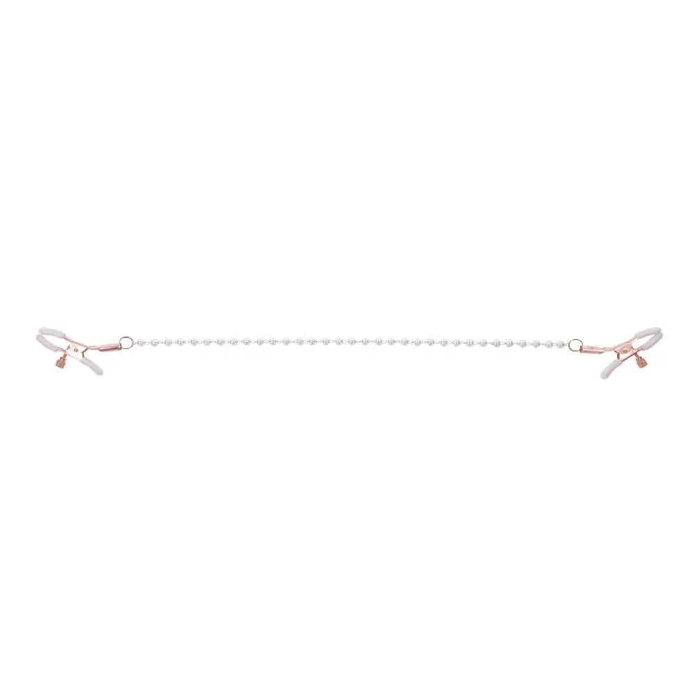 Sportsheets® Sex & Mischief® Peaches ‘n CreaMe Pearl Nipple Clamps - Rolik®