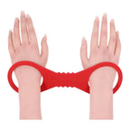 Sportsheets® Sex & Mischief Amor Silicone Cuffs Red / Large
