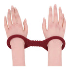 Sportsheets® Sex & Mischief Enchanted Silicone Cuffs Burgundy / Small