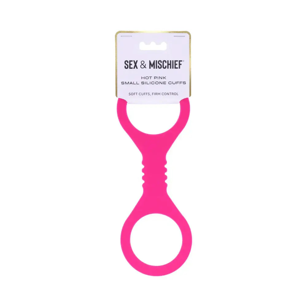 Sportsheets® Sex & Mischief Small Hot Pink Silicone Cuffs