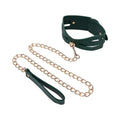 Sportsheets® Sex & Mischief Indica Cutout Collar and Leash Emerald