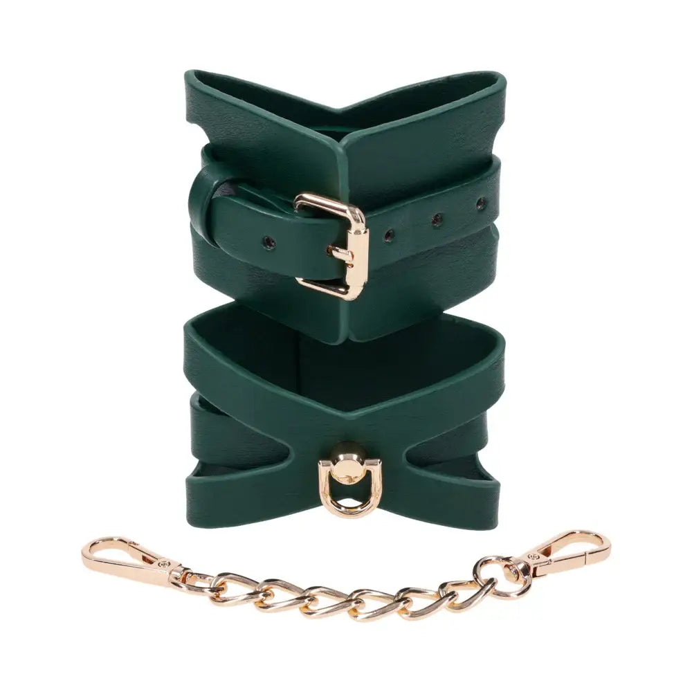 Sportsheets® Sex & Mischief Indica Cutout Cuffs Emerald