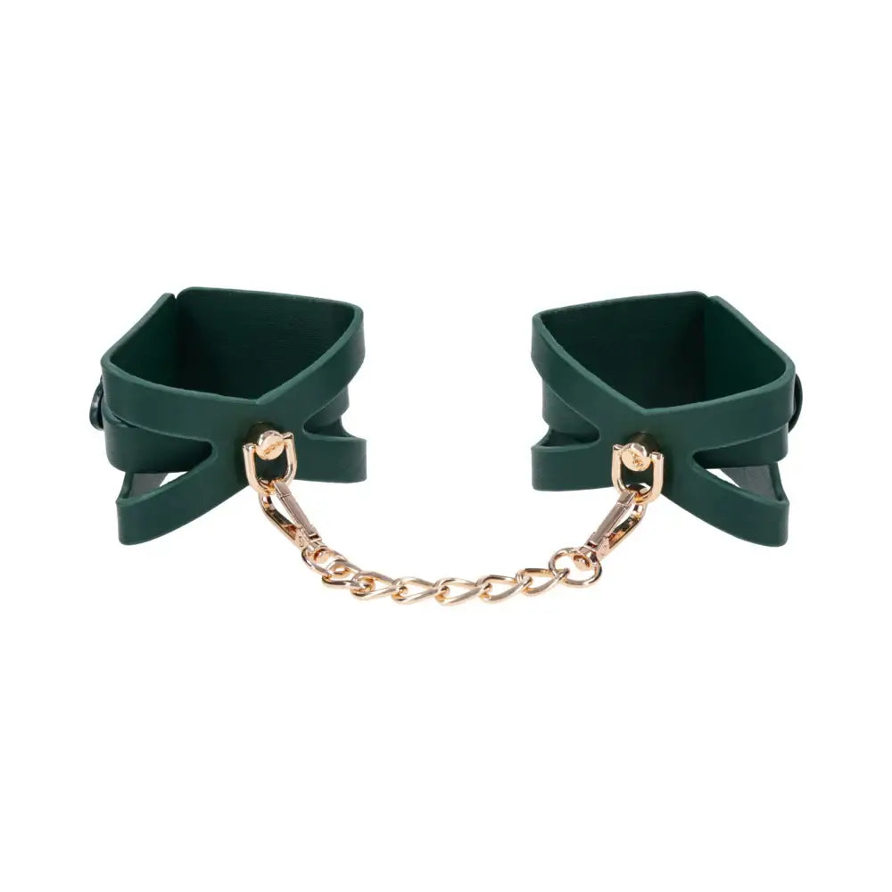 Sportsheets® Sex & Mischief Indica Cutout Cuffs Emerald