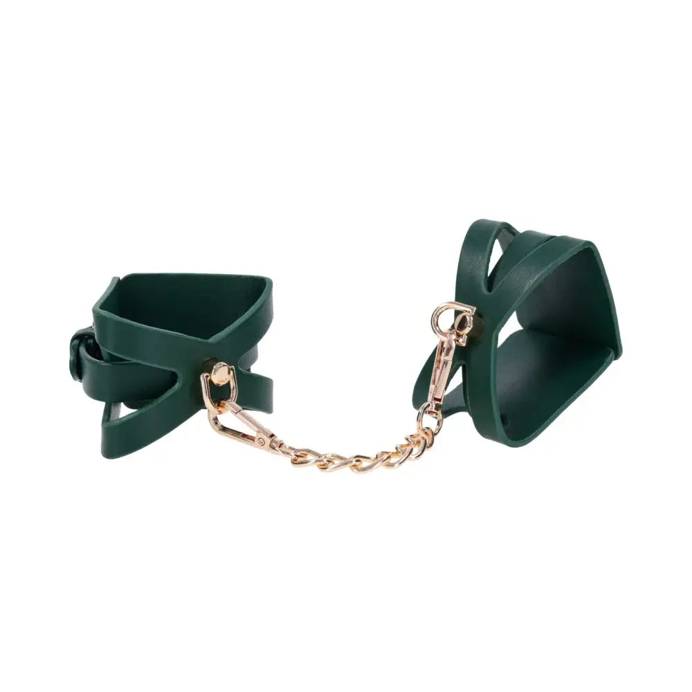 Sportsheets® Sex & Mischief Indica Cutout Cuffs Emerald