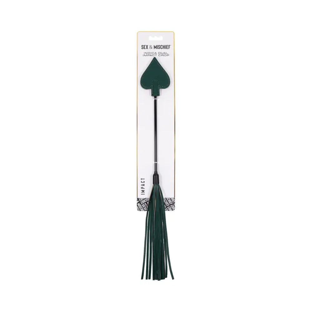 Sportsheets® Sex & Mischief Indica Dual Impact Crop Emerald