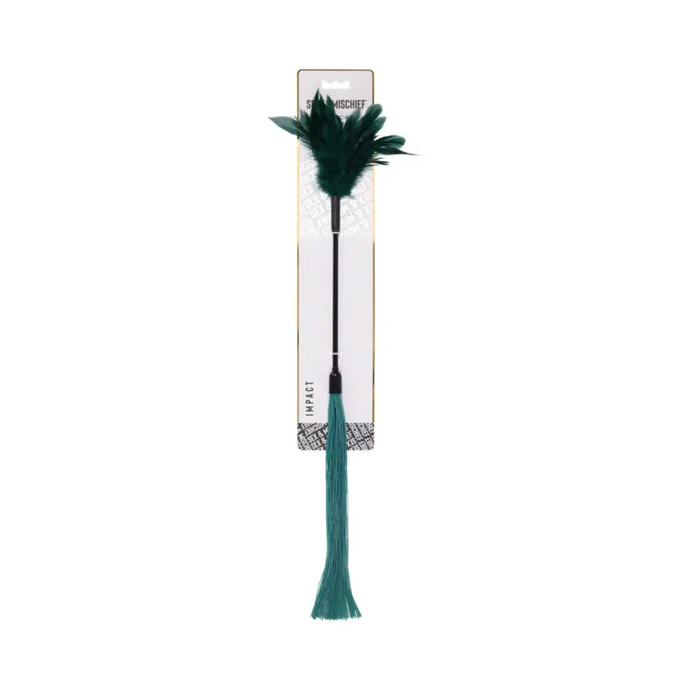 Sportsheets® Sex & Mischief Indica Feather Tickler Emerald