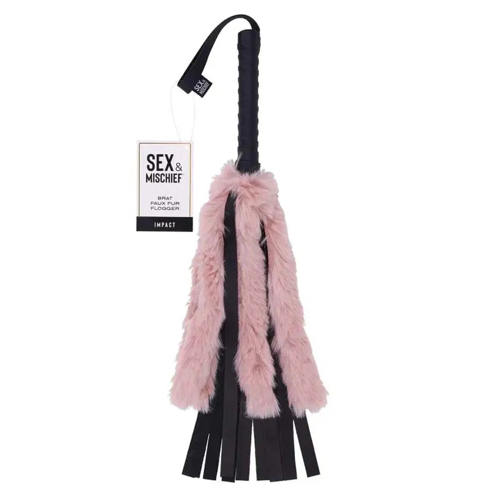 Sportsheets® Sex & Mischief® Brat Faux Fur Flogger - Rolik®