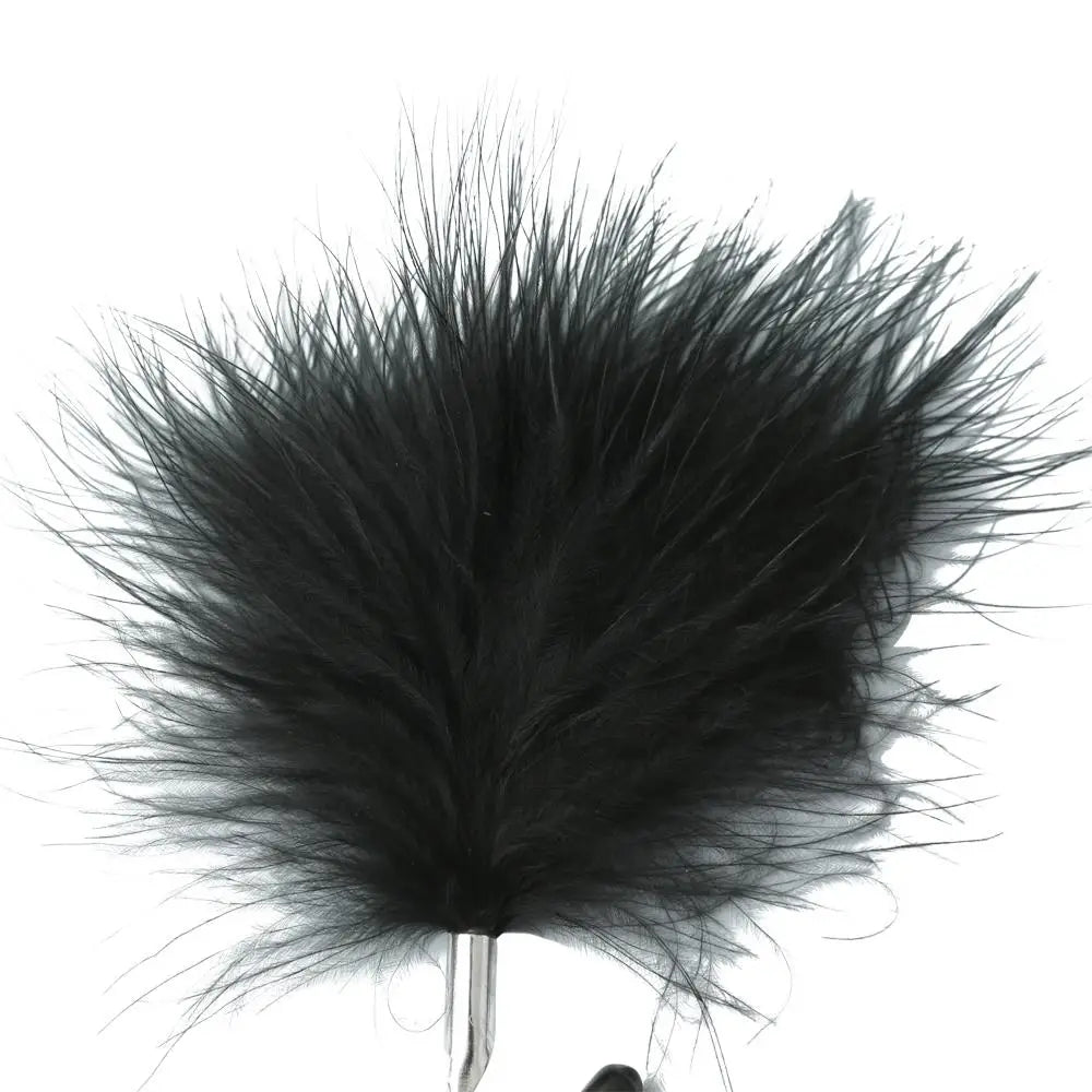 Sex & Mischief® Feathered Nipple Clamps - Black