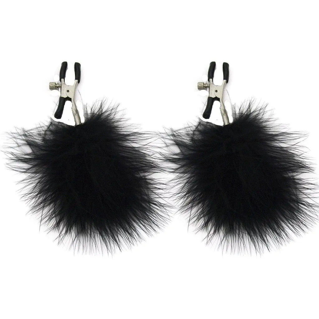 Sportsheets® Sex & Mischief® Feathered Nipple Clamps - Rolik®