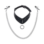 Sportsheets® Velvet Noir Collar & Removable Clamps - Rolik®