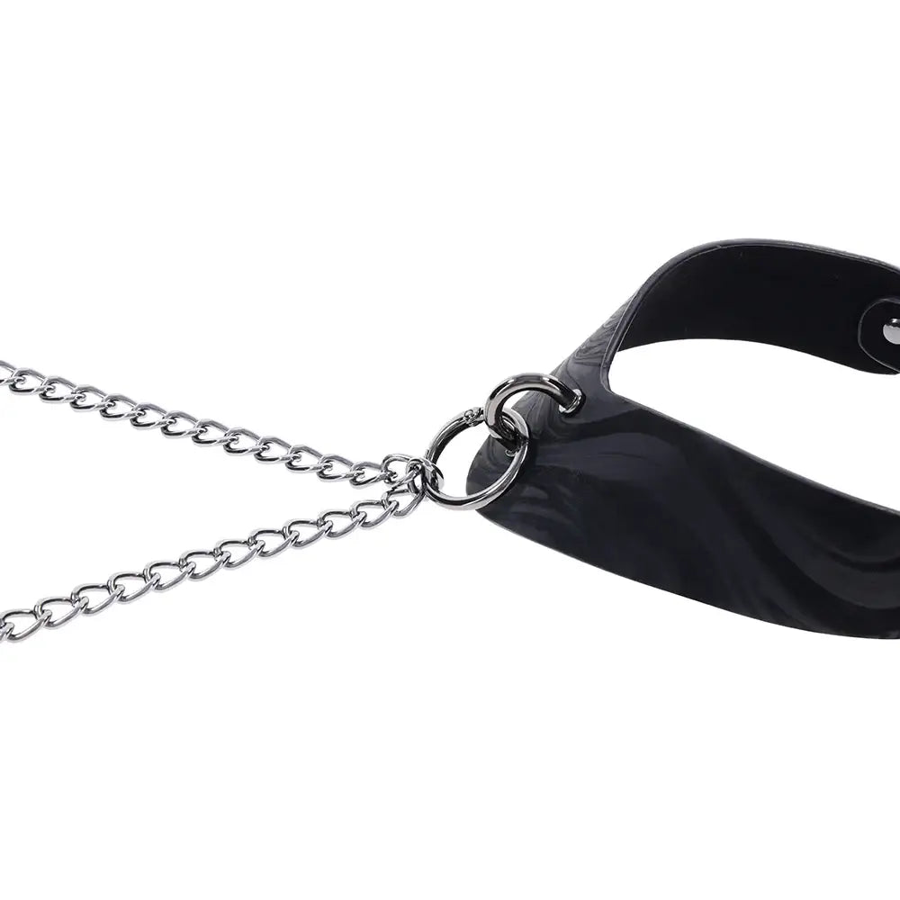 Sportsheets® Velvet Noir Collar & Removable Clamps - Rolik®