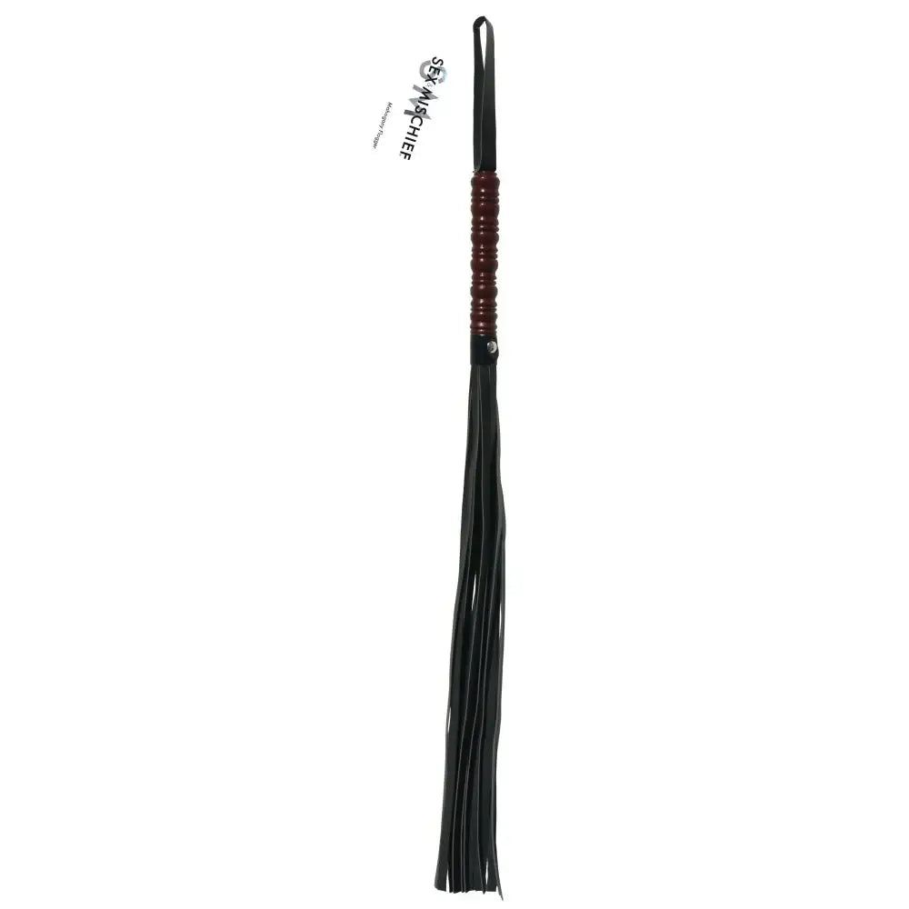 Sex & Mischief® Mahogany Flogger - Black
