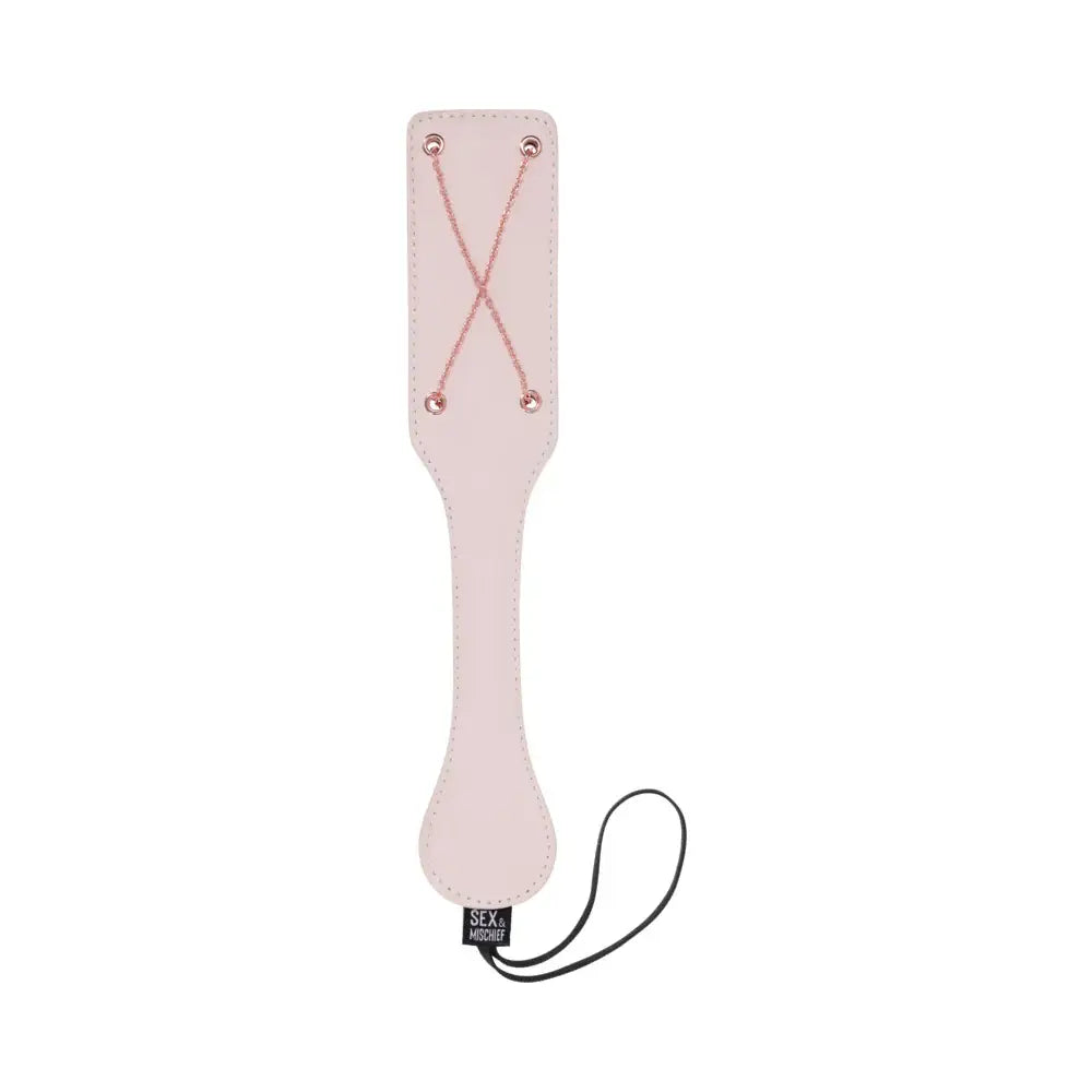 Sex & Mischief® Peaches ’n CreaMe Chain Impressions Paddle Peach Flogger