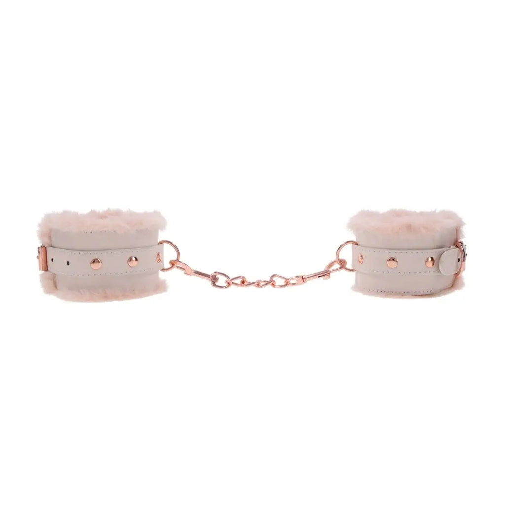 Sportsheets® Sex & Mischief® Peaches ‘n CreaMe Fur Handcuffs - Rolik®