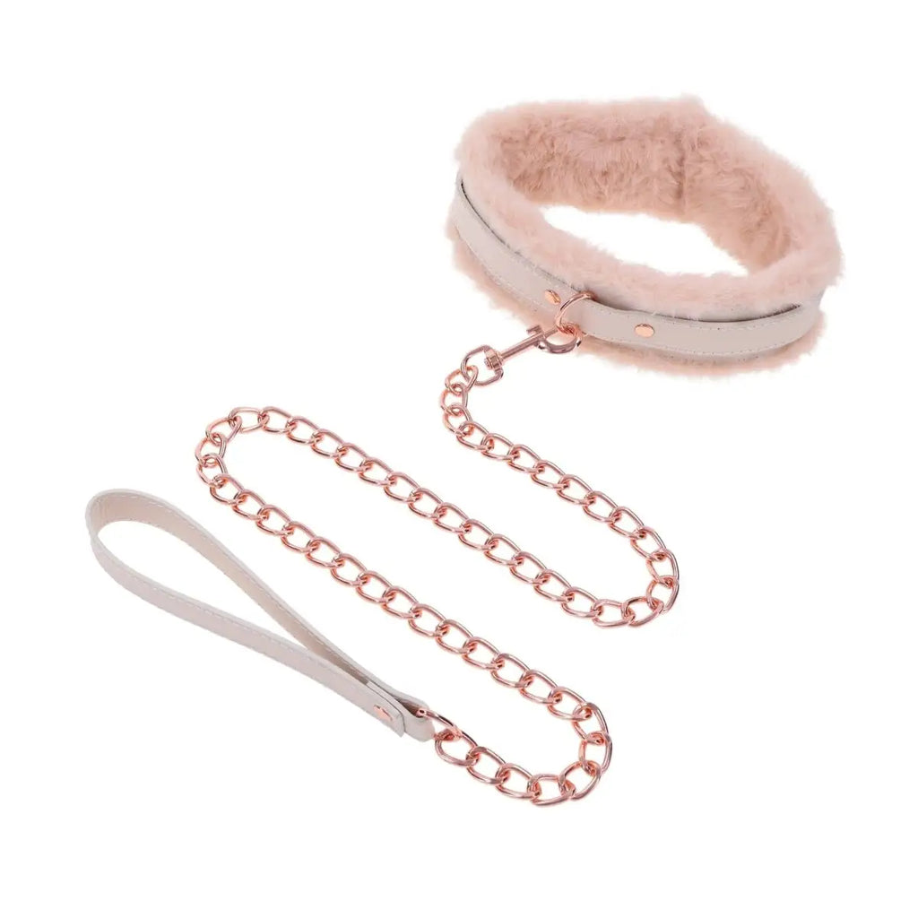 Sportsheets® Sex & Mischief® Peaches ‘n CreaMe Fur Collar & Leash - Rolik®