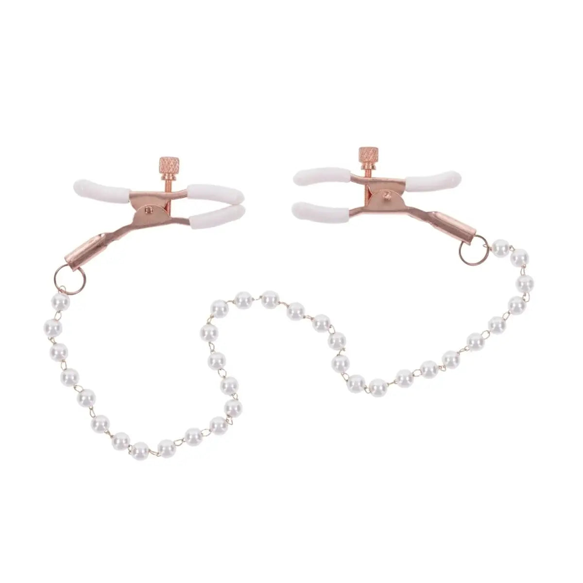Sportsheets® Sex & Mischief® Peaches ‘n CreaMe Pearl Nipple Clamps - Rolik®