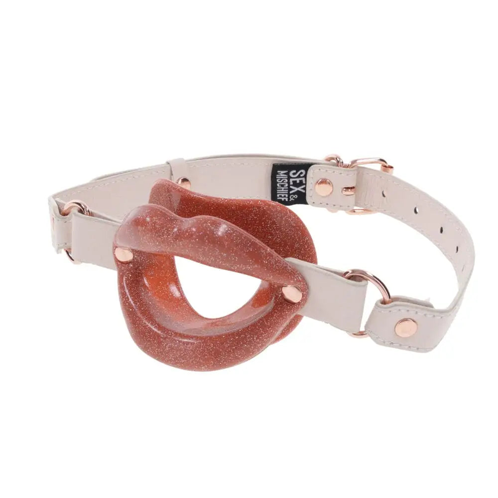 Sportsheets® Sex & Mischief® Peaches 'N CreaMe Silicone Lips Gag - Rolik®