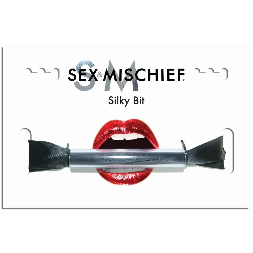 Sex & Mischief® Silky Bit Gag - Black - Gags