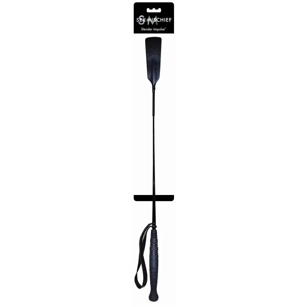 Sex & Mischief® Slender Impulse Crop - Black - Spanker