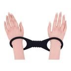 Sportsheets® Sex & Mischief Shadow Silicone Cuffs Black / Large
