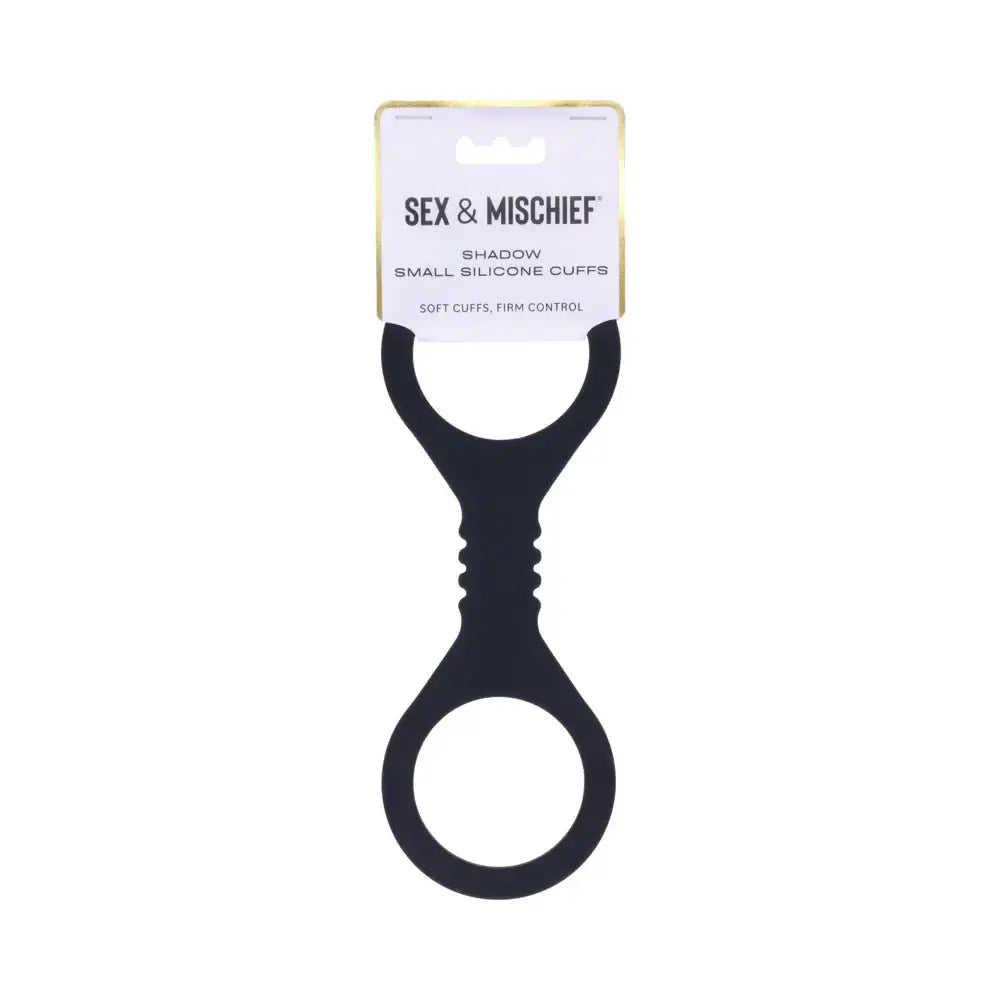 Sportsheets® Sex & Mischief Shadow Small Silicone Cuffs Black