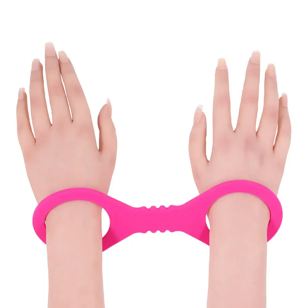 Sportsheets® Sex & Mischief Small Hot Pink Silicone Cuffs